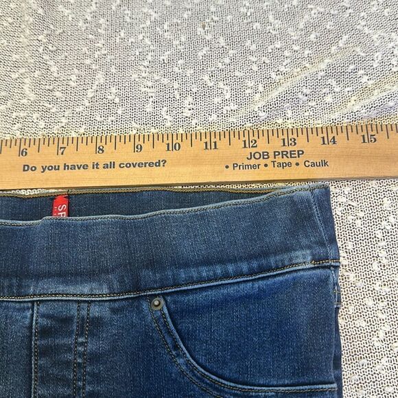 SPANX Distressed High Waist Ankle Skinny Jeans Medium Wash SMALL - Picture 15 of 15